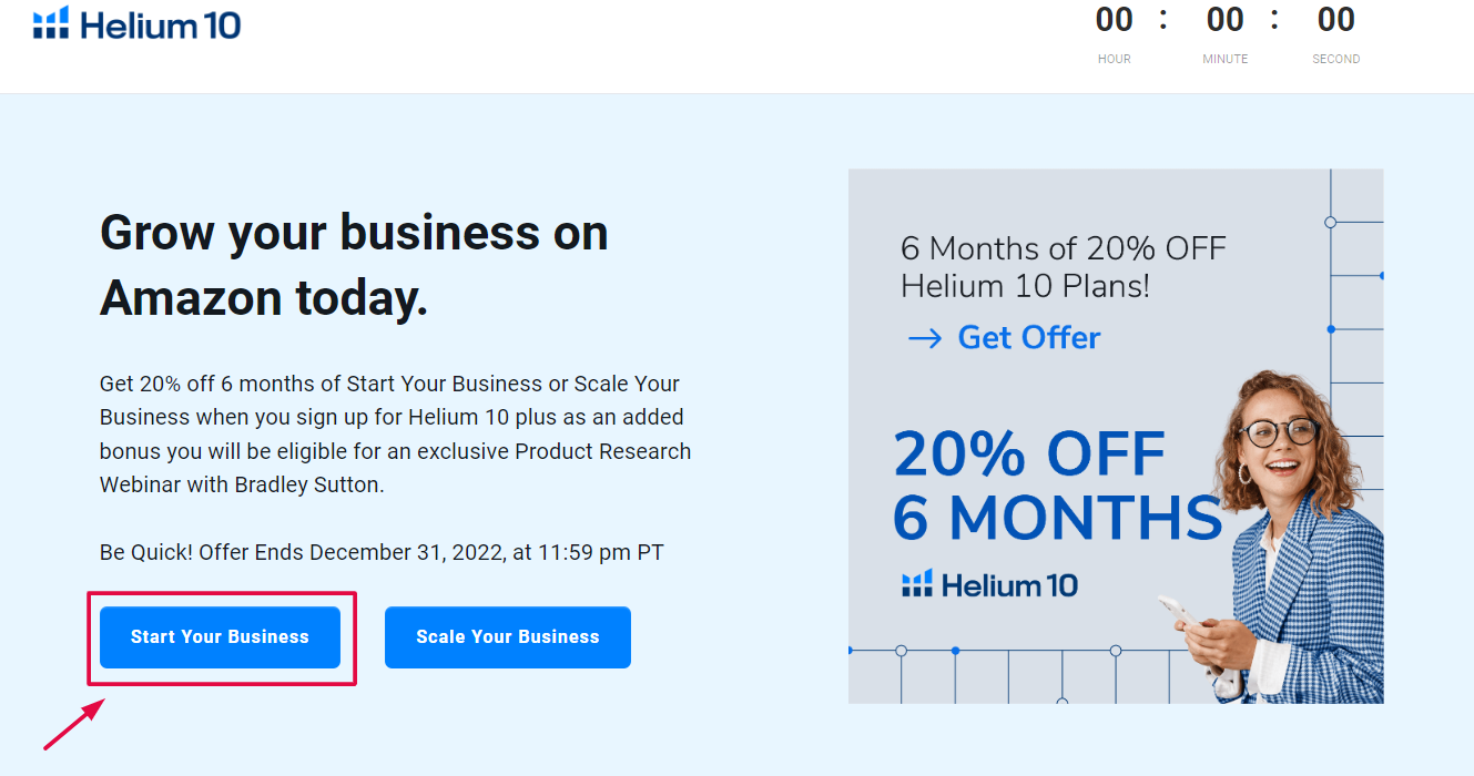 Helium 10 - Discount Page